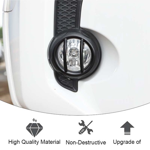 2x Black Fog Light Lamp Accessories Cover Trim for 4Runner SR5/TRD Pro 2014-2023 - Picture 9 of 14