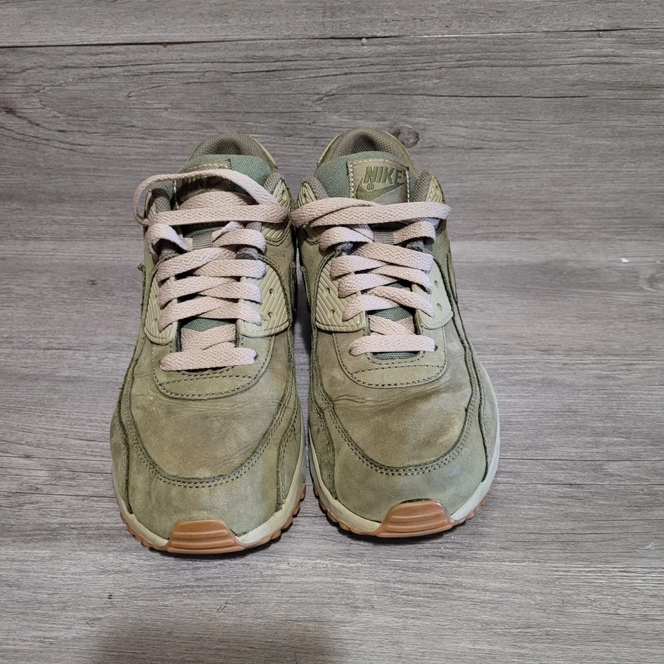 Nike Air Max 90 Invierno Premium Gamuza Gs Talla 6.5y Verde Entrenadores Tenis... Foto 2 de 4