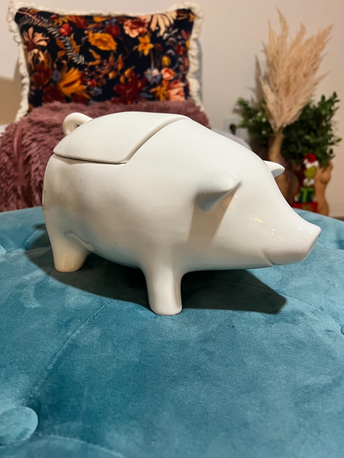 New Rae Dunn Oink Canister White Pig Cookie Jar. Rare! HTF! eBay