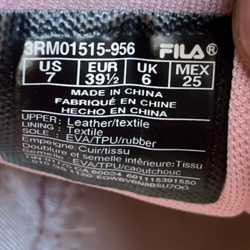 Fila Renno Kids Girls Size 7Y Pink White Athletic Running Walking Shoes Sneakers - Picture 10 of 11
