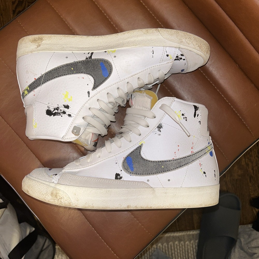 Size 9 - Nike Blazer '77 Mid Paint Splatter