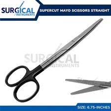 SuperCut Scissor Mayo Dissecting Surgical Dental 6.75" Straight German Grade
