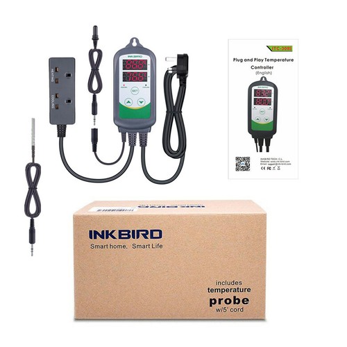 Inkbird Waterproof Temp controller Thermostat Heat Cool 230V 10A Probe Sensor UK - Picture 2 of 12