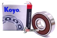 KOYO JAPAN 6201 2RDD C4 BALL BEARING, RUBBER SEALED 6201-2RS C4 12x32x10 mm