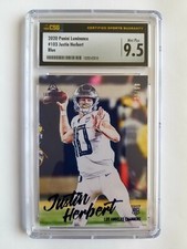 2020 PANINI LUMINANCE BLUE JUSTIN HERBERT RC!! 1/99! CSG 9.5! 1/1! FIRST ONE!