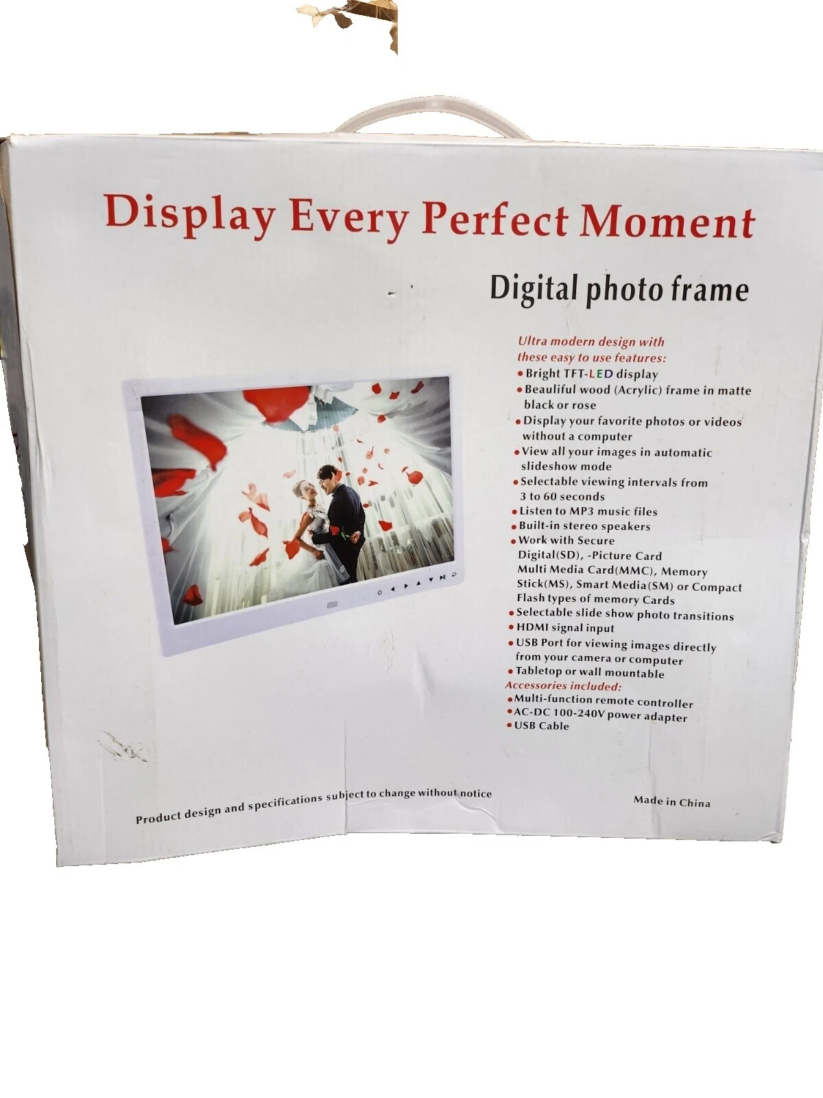 Andoer LED 15-20 in Display Digital Photo Frames