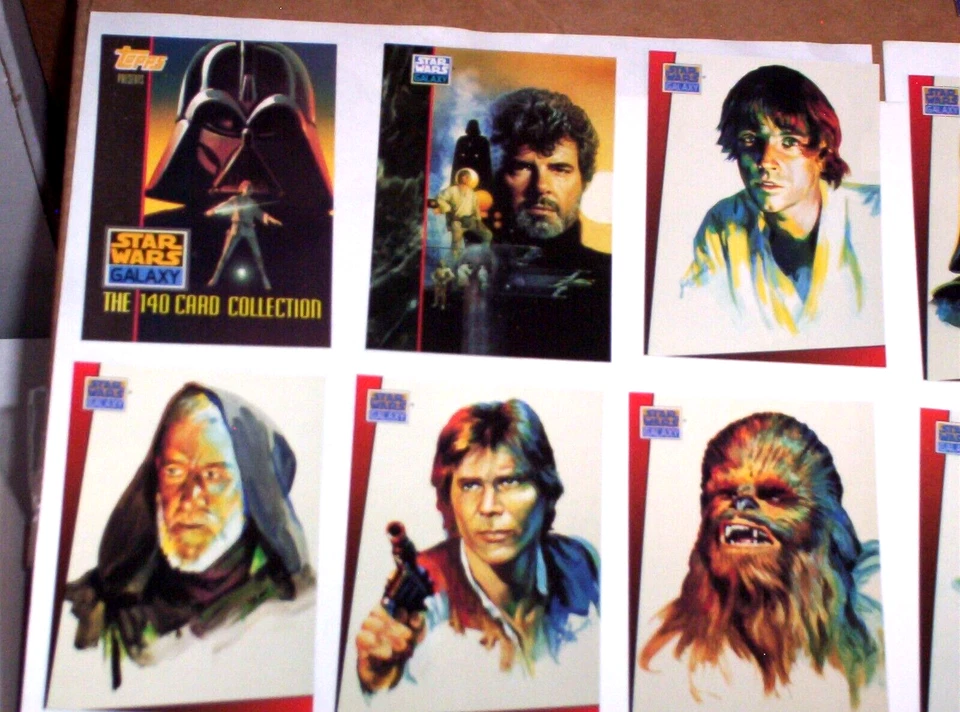 1993 STAR WARS GALAXY SERIES 1 TOPPS COMPLETE 140 CARD SET LUKE DARTH VADER YODA - Image 4 of 4