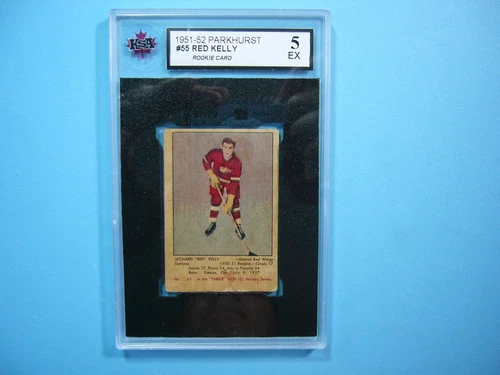 1951/52 PARKHURST NHL HOCKEY CARD #55 RED KELLY ROOKIE RC KSA 5 EX 51/52 PARKIE