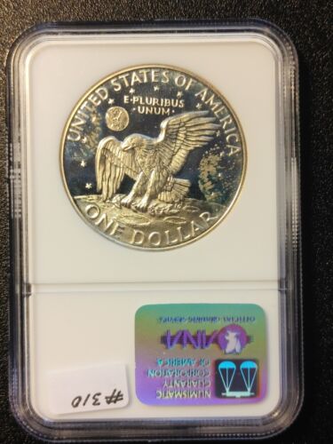 1973 S IKE $1 SILVER UCAMEO PR69 - Picture 2 of 3