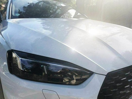 Dry Carbon Fiber Headlight Eyebrow Eyelid Cover Trim for Audi A5 B9 S5 RS5 17-19 - Picture 3 of 12