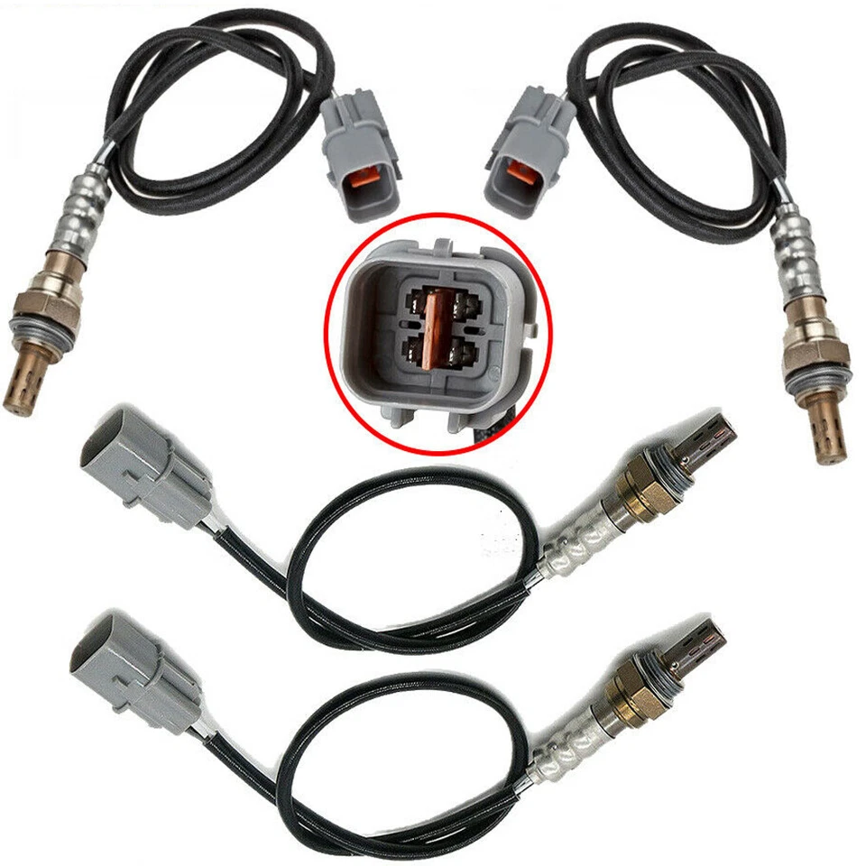 Sensor de oxigênio upstream e downstream para 2003-2006 Hyundai Santa Fe 2.7L 4 peças NOVO - Imagem 3 de 4