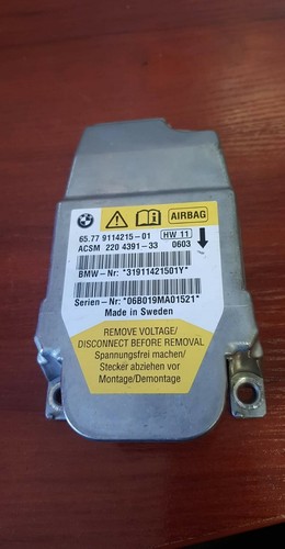 BMW 5er E60 E60N E61 E61N LCI SRS ECU Steuergerät Modul 9114215