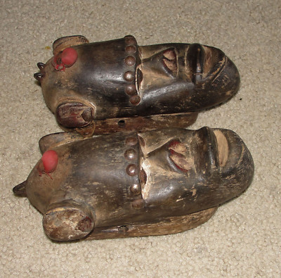Old Ancient African Tribal Dan Monkey Passport Mask Africa Baule