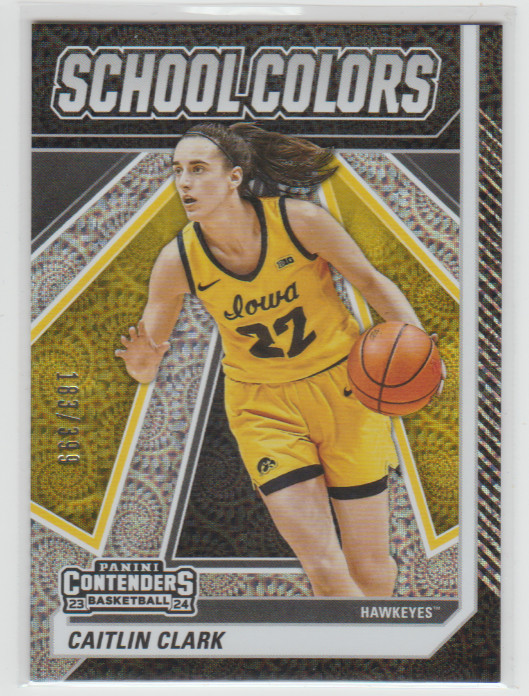 2024 Panini Caitlin Clark Collection - School Colors Vortex #SC3 Caitlin Clark /399 (RC)