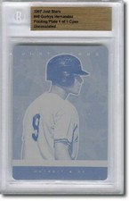 2007 Gorkys Hernandez Rookie Printing Press Plate RC BGS 1/1