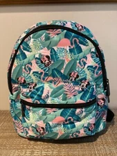 Disney Bioworld  MINI Backpack MINNIE MOUSE Flamingo Green & Pink NWT