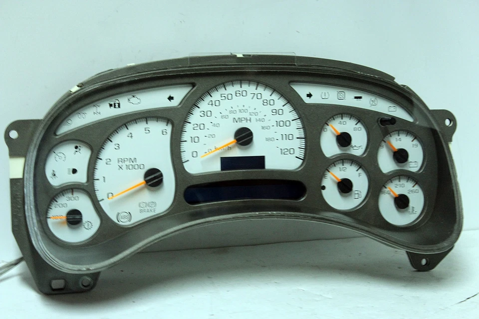 03 04 Silverado 1500 2500 Yukon Denali Instrument Cluster with RED LED upgrade - Image 4 of 4