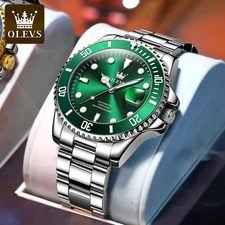 OLEVS 6650 Men Watch Classic Automatic Mechanical Watch For Man Zircon Scale