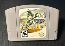 Nintendo 64 Supercross 2000 Cartridge Tested Works Cleaned No Case , Manual