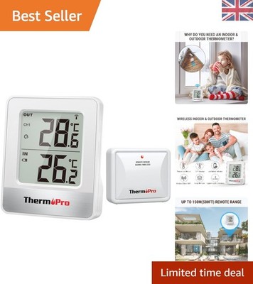 Accurate Greenhouse Thermometer with Wireless Technology and 3 Sensors Support