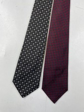 Lot Vintage Polo Ralph Lauren Tie Geometric 100% Silk Hand Made in USA