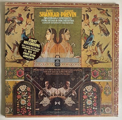 RAVI SHANKAR ANDRE PREVIN Concerto For Sitar & Orchestra Vinyl LP Shrink Hype EX