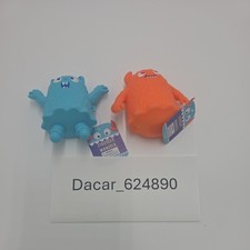Set of 2 Stretchy Monster Squishy Toys Orange Blue Monsters, NWT
