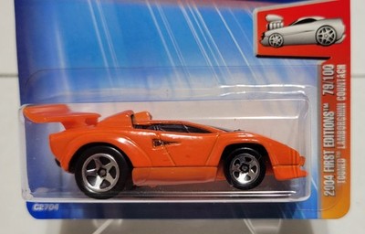 RARE HOT WHEELS 2004 FIRST EDITIONS TOONED LAMBORGHINI COUNTACH 5SP VARIATION