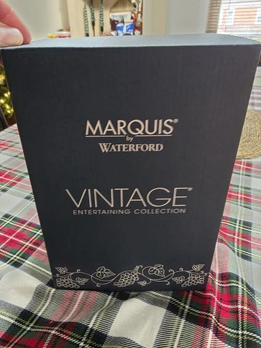 Waterford Crystal Marquis Vintage Pilsner Beer 9 3/8” Glasses 16 oz Set Of 4 NIB