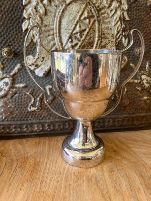 Vintage English Silverplated  Loving Cup Trophy