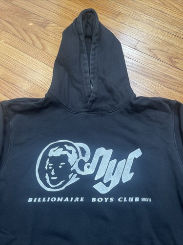 Herren Large Billionaire Boys Club NYC BBC schwarz Hoodie Streetwear Sweatshirt - Bild 3 von 8