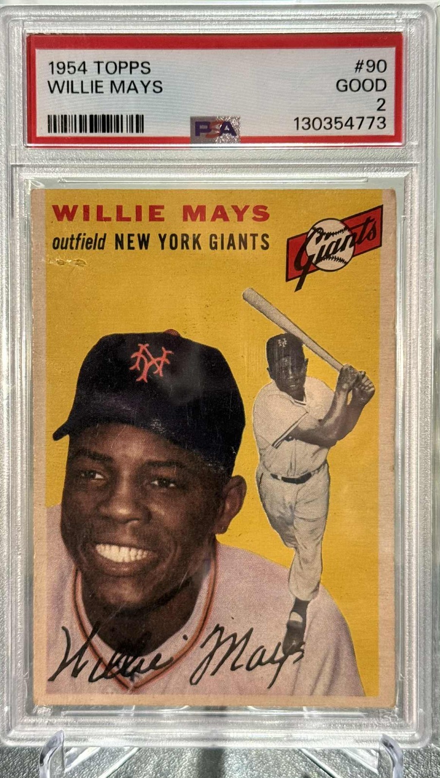 1954 Topps Willie Mays #90 PSA 2 HOF