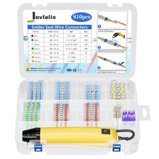 810 PCS Solder Seal Wire Connectors with Heat Gun, Self Soldering Heat Shrink...