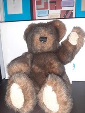 Rare Dan Dee Collector's Choice Dark Color Plush Teddy Bear. Very Rare No Tags
