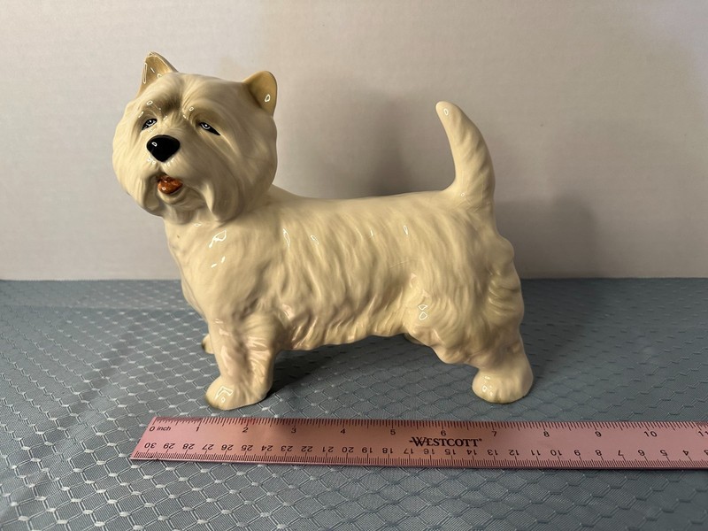 Vintage Coopercraft West Highland White Terrier Ceramic Figurine