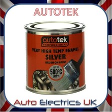 AUTOTEK BRUSH ON VHT SILVER PAINT - 250ML Very High Temperature