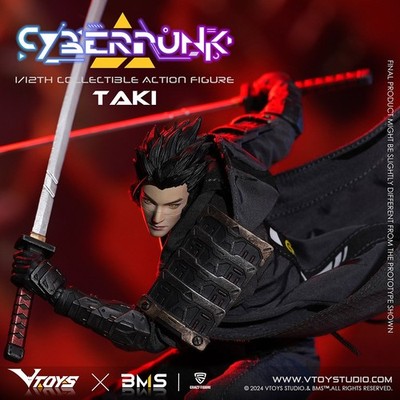 VTOYS X BMS VSD010 Cyberpunk Samurai Taki 1/12 Action Figure Model In Stock