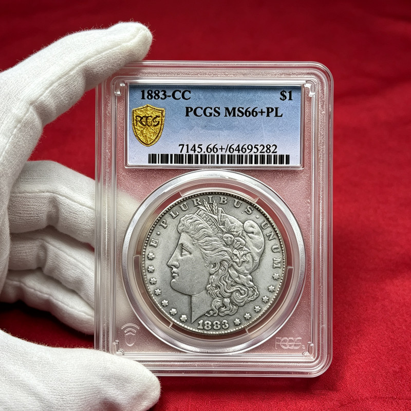 1883-CC PCGS MS66 silver coin 90% silver rare numismatic piece