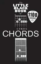 Little Black Book of Chords 1100 for Guitar Easy to Read Fingerings Pocket-Sized