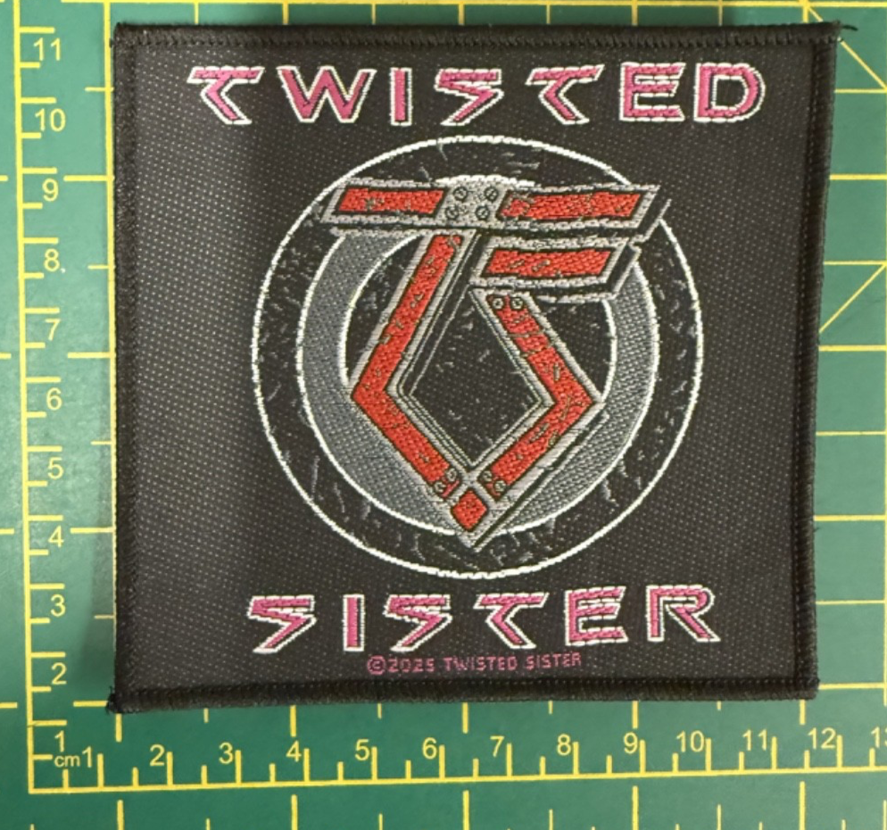 Twisted Sister Ts Logo Woven Sew On Patch Officially Licensed