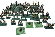 25-30 mm Napoleonic figurines, 97 soldiers , horses