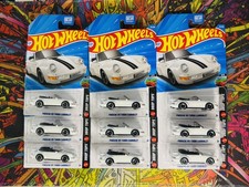 Hot Wheels 2026 Recolor Porsche 911 Turbo Cabriolet White Drop Tops Set/Lot X9