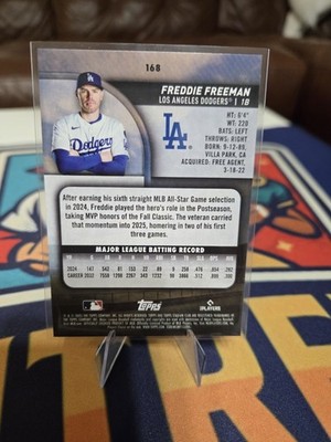 2025 Topps Stadium Club - Freddie Freeman #168 Los Angeles Dodgers