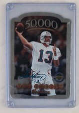 1996 Upper Deck Authenticated Jumbos - Dan Marino #DMVE Vertical /5000