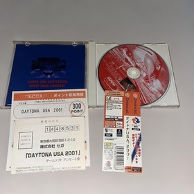  Obi with postcard DAYTONA USA 2001 Dreamcast