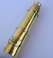 Antique Brass Leather Telescope Pirate Vintage Nautical Spyglass Scope Marine