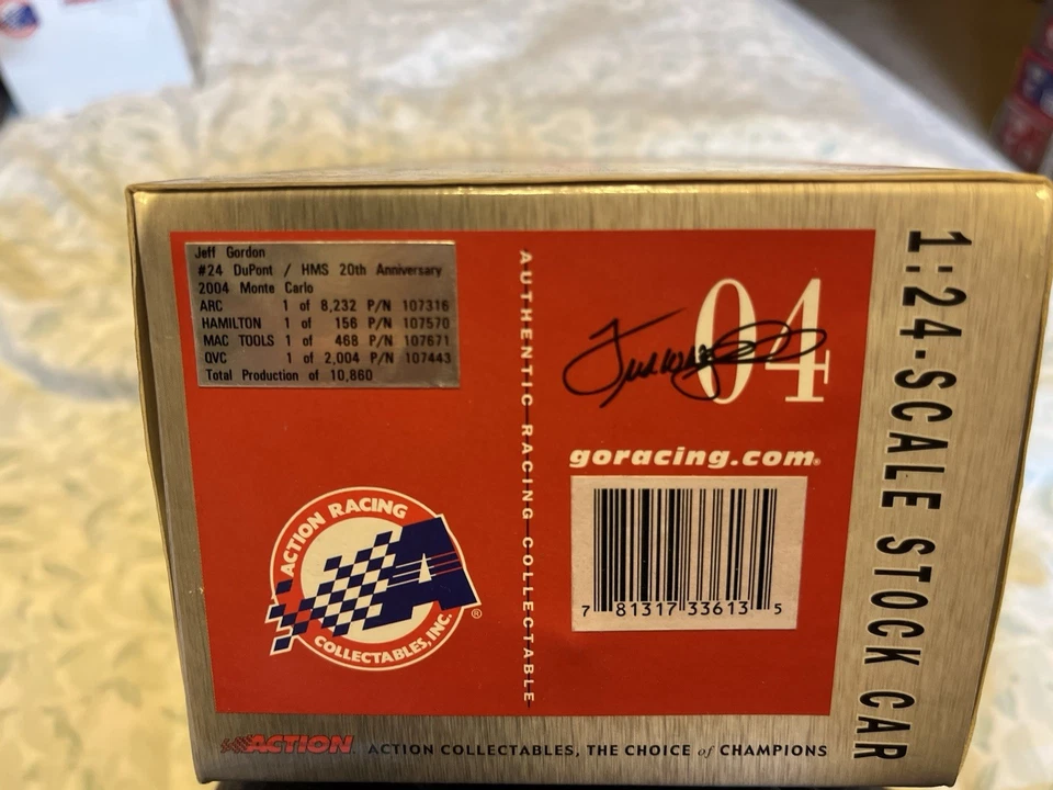 Jeff Gordon #24 Dupont / HMS 20 aniversario 2004 Monte Carlo escala 1:24 Foto 2 de 3