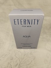 CALVIN KLEIN ETERNITY FOR MEN AQUA EAU DE TOILETTE SPRAY 1oz NEW IN BOX