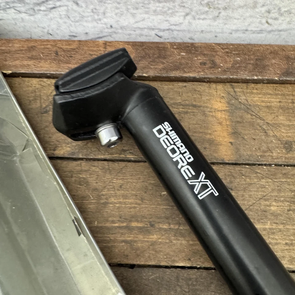 复古禧玛诺 Deore XT 座杆 SP-730 26.8 毫米 330 90 年代 MTB 日本制造 Cr-Mo — 第 2/4 张图片