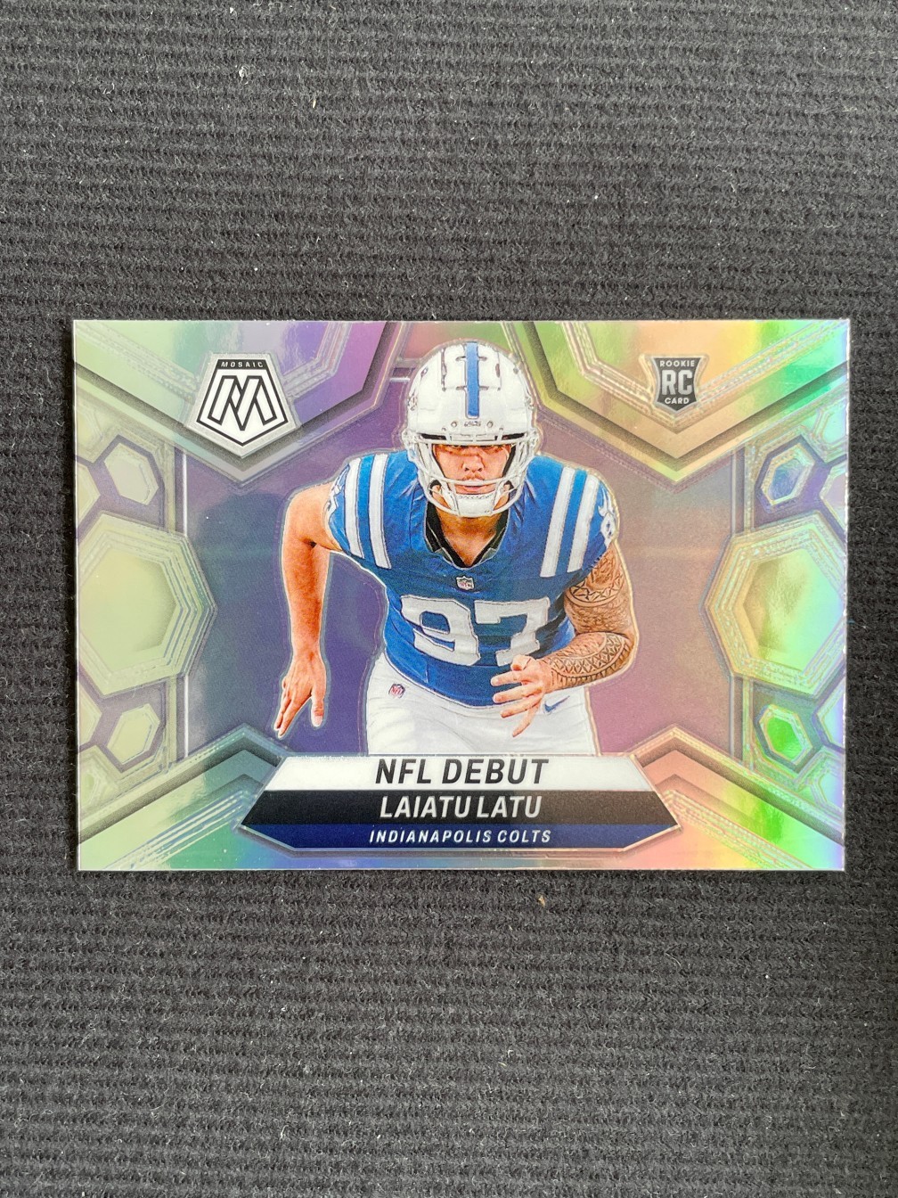 Laiatu Latu 2024 Panini Mosaic NFL Debut Rookie Silver #290